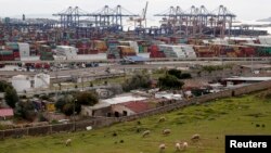 General view of Greece's largest port at Piraeus, near Athens, Jan. 28, 2015. 