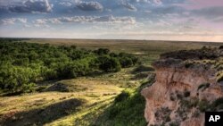 This is the Cimarron National Grassland in western Kansas. You can see that it's not very farmable but is worth preserving.