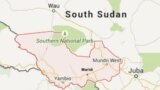 Map of Western Equatoria state in South Sudan, showing the town of Maridi, where violence has erupted. 