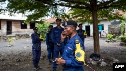 ARCHIVES - Des policiers à Goma, Nord-Kivu, DRC, 29 décembre 2018.