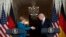 ဂျာမနီဝန်ကြီးချုပ် Angela Merkel နဲ့ ကန်သမ္မတ Donald Trump (March 17, 2017)