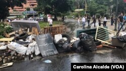 La Guardia Nacional llega a la zona de Santa Fe, en Caracas, donde el gobierno cree hay varios miembros de la resistencia. Julio 30, 2017.