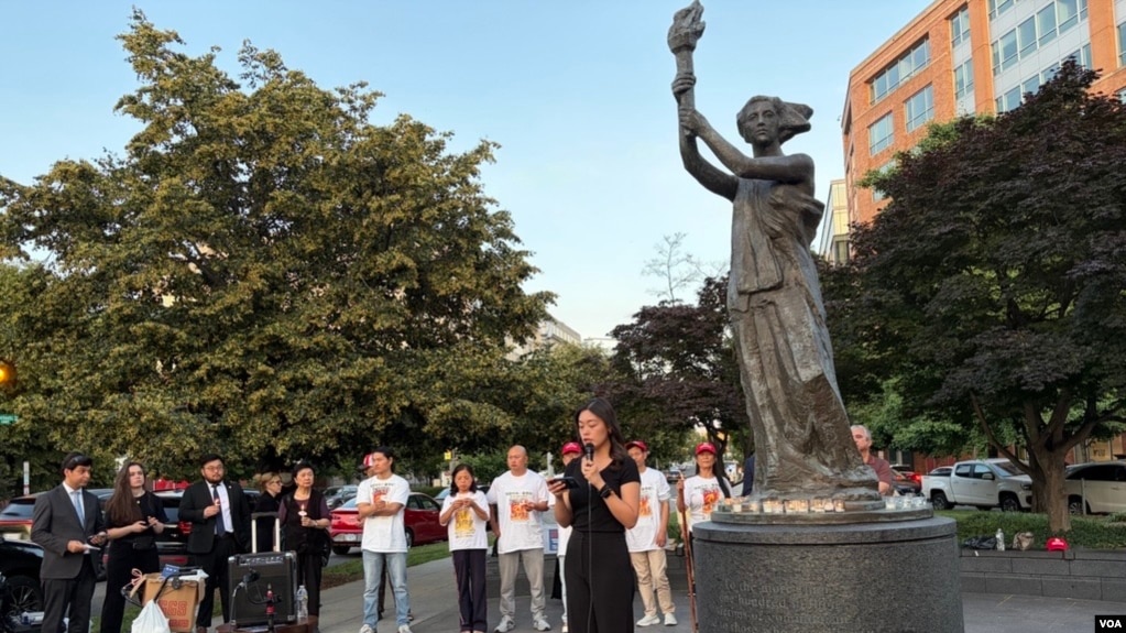2026年6月4日晚上美国首都华盛顿的共产主义受难者纪念基金会(The Victims of Communism Memorial Foundation,简称VOC)举办烛光悼念活动,纪念1989年6月4日在北京天安门广场被屠杀的死难者。