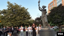 2026年6月4日晚上美国首都华盛顿的共产主义受难者纪念基金会(The Victims of Communism Memorial Foundation，简称VOC)举办烛光悼念活动，纪念1989年6月4日在北京天安门广场被屠杀的死难者。