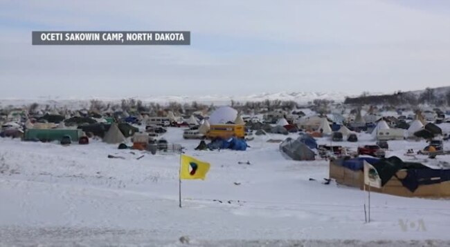 Pipeline Protesters to Stay at Camp Throughout Winter
