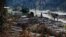 Damaged structures are seen in Lytton, British Columbia, July 9, 2021, after a wildfire destroyed most of the village on June 30. (Canadian Press via AP)