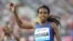 L'Éthiopienne Genzebe Dibaba, à Lausanne, en Suisse, le 25 août 2016.