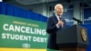 FILE - U.S. President Joe Biden speaks about student loan debt on April 8, 2024, in Madison, Wisconsin. A federal appeals court on July 18, 2024, blocked the implementation of the Biden administration's student debt relief plan.