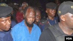 Ne Mwanda Nsemi, leader de Bundu dia Kongo, ntango akangamaki, Kinshasa, le 4 mars 2017