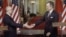 FILE - U.S. President George H.W. Bush (R) and Soviet President Mikhail Gorbachev shake hands following the signing of accords at the White House in Washington, June 1, 1990. Among deals reached was an agreement to reduce their countries' chemical weapons.