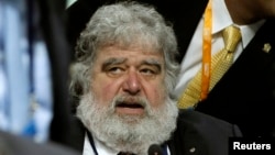 FILE - Former FIFA executive committee member Chuck Blazer is shown at a federation congress at the Hallenstadion in Zurich, June 1, 2011.