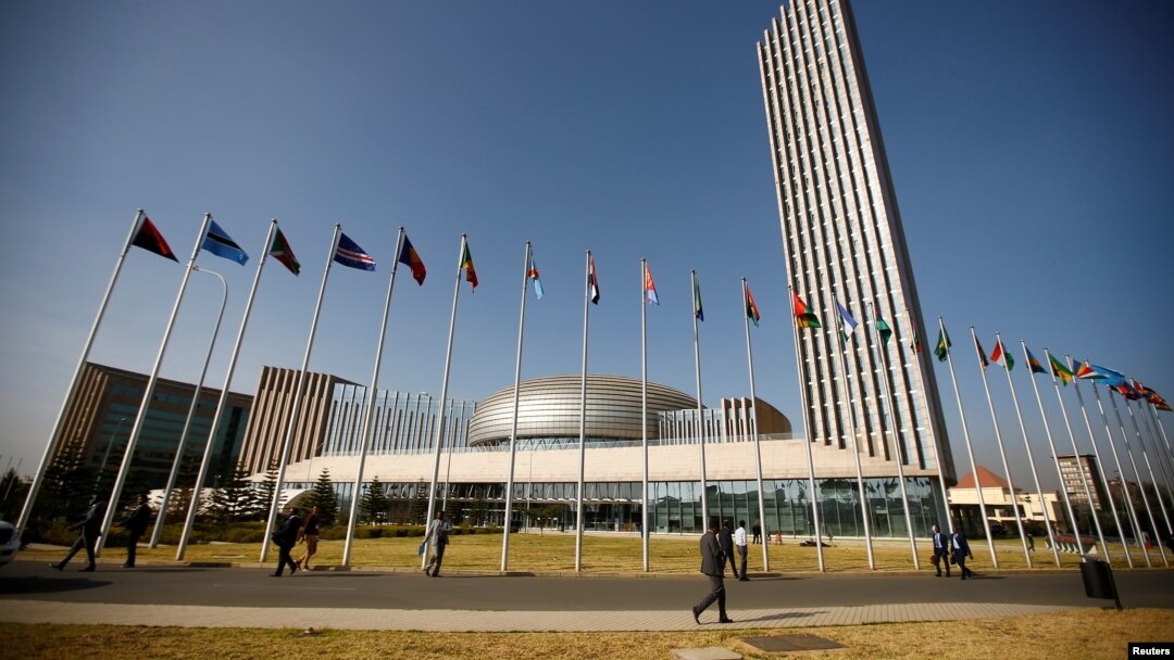 A general view shows the headquarters of the African Union (AU) building in Ethiopia's capital Addis Ababa, Jan. 29, 2017. 