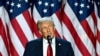 US President-elect Donald Trump speaks during an election night event at the West Palm Beach Convention Center in West Palm Beach, Florida, on Nov. 6, 2024. 