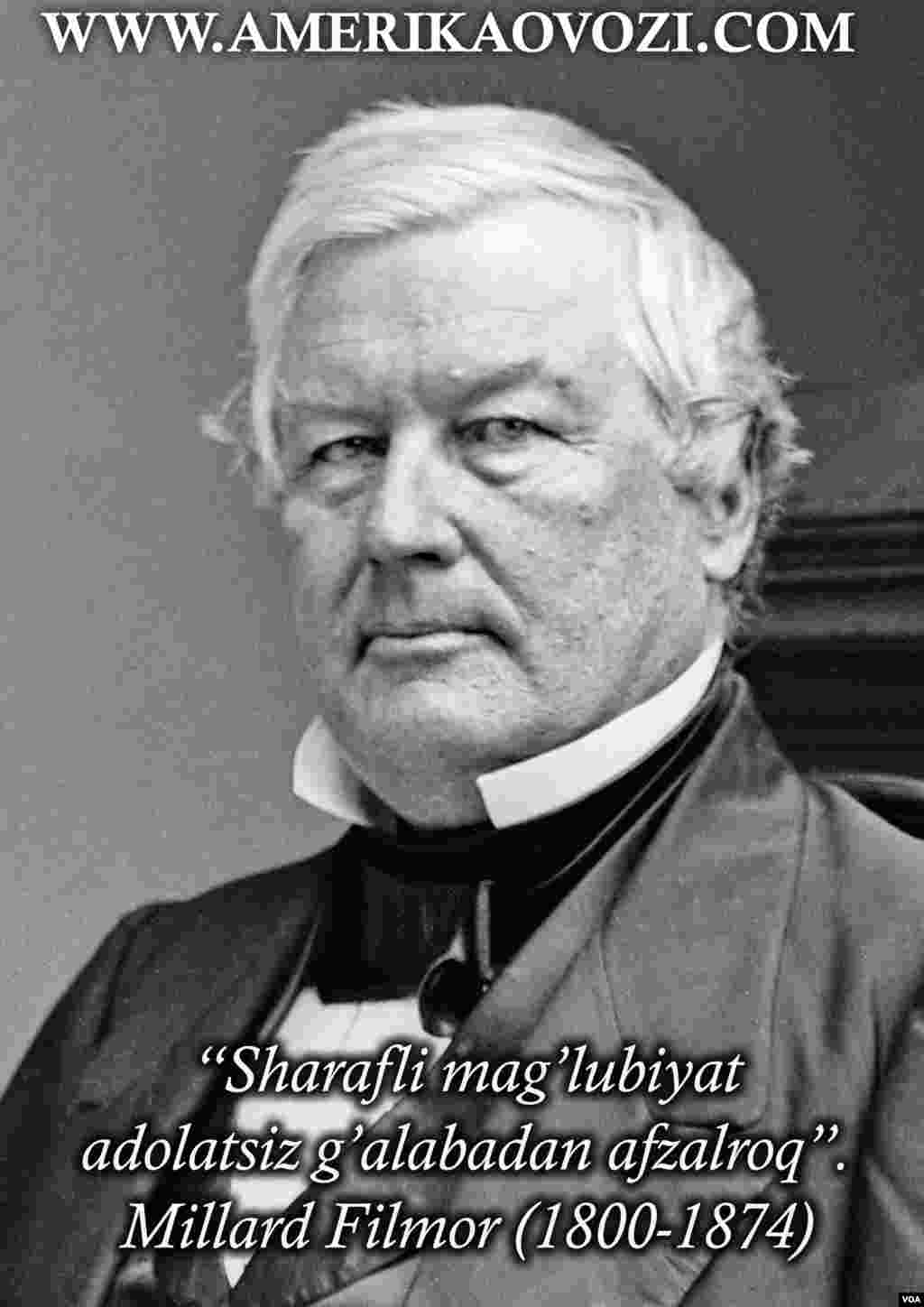 Millard Filmor 1850-1853-yillarda Amerikaning 13-prezidenti sifatida faoliyat yuritgan