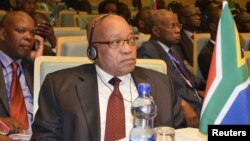 South Africa's President Jacob Zuma attends the leaders meeting at the African Union (AU) in Ethiopia's capital Addis Ababa July 14, 2012. 