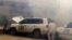 Video footage allegedly shows a UN observers' convoy seconds after a roadside bomb exploded in front of it in Syria