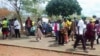 Zanu PF protesters challenging the party's electoral process in Mashonaland West.