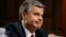 Director of the Federal Bureau of Investigation Christopher Wray testifies before a Senate Judiciary Committee hearing on "Examining the Inspector General's First Report on Justice Department and FBI Actions in Advance of the 2016 Presidential Election," on Capitol Hill in Washington, June 18, 2018.