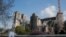 Notre Dame cathedral under reconstruction is pictured on the second anniversary of its blaze, April 15, 2021 in Paris.