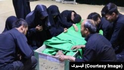 ئەندامێکی گرووپپی فاتمیون کە لە شەر لە سوریا دا کوژرا.