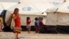 Displaced children, who fled from the Islamic State violence, gather at a refugee camp in the Makhmour area near Mosul, Iraq, June 17, 2016. Picture taken June, 17 2016. 