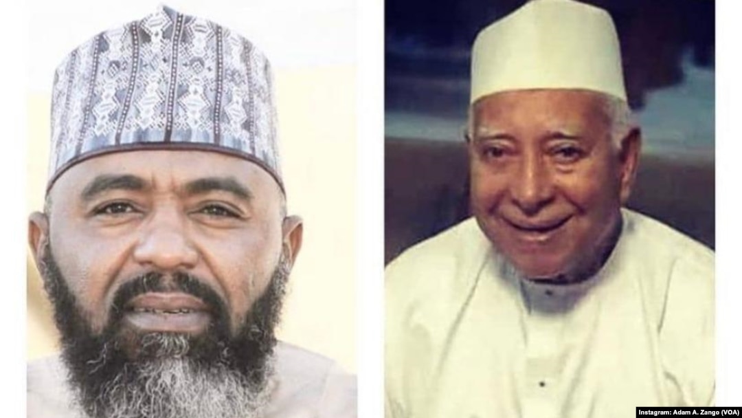 Ibrahim Maishunku, (hagu) Da Mahaifinsa, (Dama) - Hoto: Instagram Adam A. Zango
