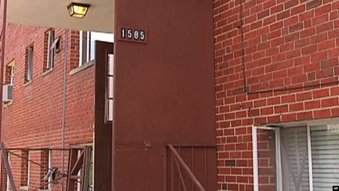 Alleged spy Mikhail Semenko's apartment building in Arlington, Virginia