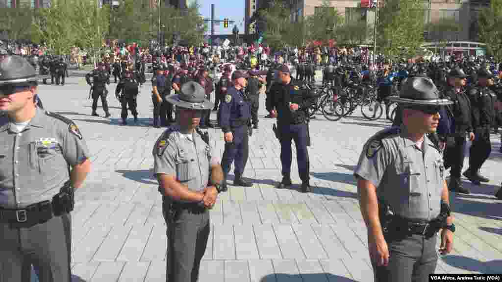 Police at Westboro Baptist rally.