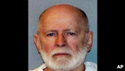 FILE - June 23, 2011 booking file photo provided by the U.S. Marshal's Service shows James "Whitey" Bulger, who fled Boston in 1994 and was captured in 2011 in Santa Monica, California. 
