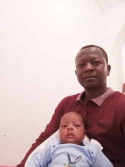 Abdelrasoul Ibrahim Omar and his newborn son in Tunisia, Dec. 19, 2019. (Courtesy Abdelrasoul Ibrahim Omar)