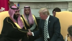 Presiden Trump Sambut Hangat Putra Mahkota Saudi