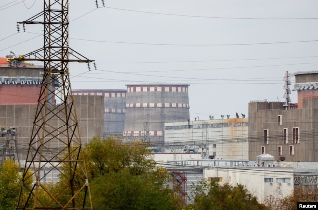 FILE - A view shows the Zaporizhzhia Nuclear Power Plant outside Enerhodar on October 14, 2022. (REUTERS/Alexander Ermochenko/File Photo)