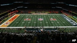 ARCHIVO - Vista general del estadio durante el Superbowl de la NFL, domingo 9 de febrero de 2025, en Nueva Orleans.