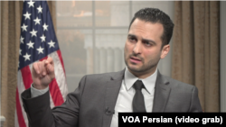U.S. Deputy Assistant Secretary of State for Counter Threat Finance and Sanctions David Peyman speaks to VOA Persian at the State Department in Washington, March 13, 2019.