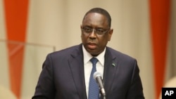 Macky Sall, le président du Sénégal. Lundi 19 septembre 2016