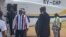 Le président Félix Tshisekedi à sa descente d'avion à Beni, Nord-Kivu, le 16 avril 2019. (Facebook/Fatshi News)