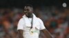 Ivory Coast 's interim coach Emerse Fae reacts after the winning the 2023 African Cup of Nations final against Nigeria, at the Olympic Stadium of Ebimpe in Abidjan, Ivory Coast, on February 11, 2024. 