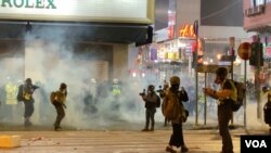 Gerakan Anti Ekstradisi Hong Kong di Hari Tahun Baru 2020. (Foto: VOA / Iris Tong)