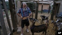 Bill Hendren tends goats and performs other farm chores in exchange for a year’s free rent in rural Otero County, Colorado. He has faced increasing hardship.