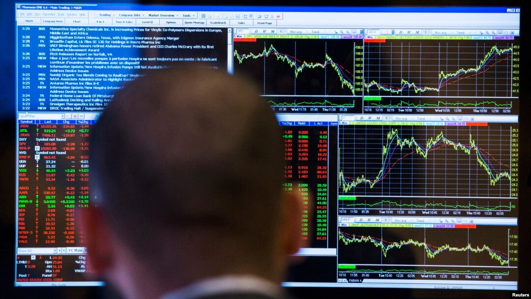 Saham Amerika anjlok Rabu (27/1) setelah Bank Sentral AS tidak menaikkan suku bunga utama (foto: dok).