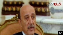 Egypt's Vice President Omar Suleiman on television, February 3, 2011