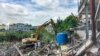 Additional eleven families of Boeng Kok residences had their house bulldozed by Shukaku INC as land dispute continues at Boeng Kok, in Phnom Penh, May 27, 2019. (Tum Malis/ VOA Khmer)