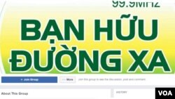 Trang Facebook của nhóm "Bạn Hữu Đường Xa." (Hình: Screenshot trên Facebook)