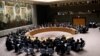 FILE - Members of the Security Council gather for a meeting on building regional partnership in Afghanistan and Central Asia at the United Nations in New York, Jan. 19, 2018.