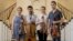 The Polyphony Quartet — from left, Revital Bendersky, Mahdi Saadi, Shir Semmel and Feras Machour — are pictured at All Souls Church in New York, May 27, 2015. 