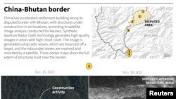 د اسرايل د استخباراتو ليبارټرۍ يو نړيوال جغرافيايي تحقيق کونکی دامين سايمن وي او ای ته ويلي “دا ابادکارۍ چرته په کال 2020 کې جوړېدل پيل شوې وې خو په 2021 کې پرې کار ګړندی کړل شو. ټولې جونګړه نما ودانۍ په يو ترتيب کې ښکاري