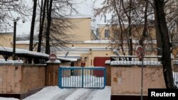 FILE - A view of the pre-trial detention center Lefortovo, where former U.S. Marine Paul Whelan is reportedly held in custody, in Moscow, Jan. 3, 2019.