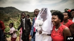 Un mariage à Ruhengeri, au Rwanda, le 1er août 2017.
