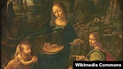 "Madonna (Virgin) of the Rocks" salah satu lukisan karya Leonardo da Vinci.