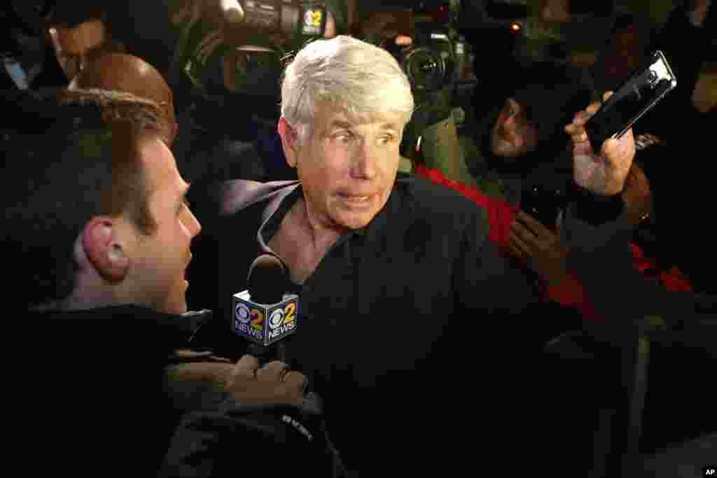 Former Illinois Gov. Rod Blagojevich enters his house as he arrives home in Chicago after his release from Colorado prison. Blagojevich walked out of prison, Feb. 18, 2020, after President Donald Trump cut short the 14-year prison sentence handed to the former governor for political corruption.